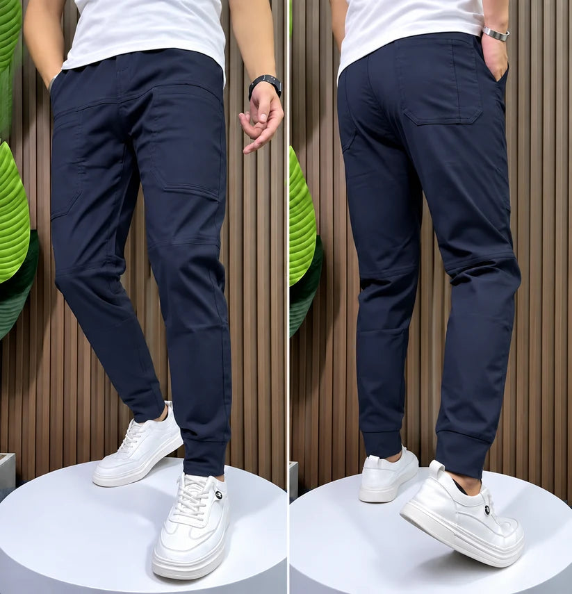 Men's High Stretch Multi-pocket Skinny Cargo Pants